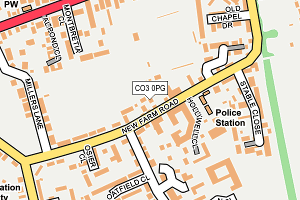 CO3 0PG map - OS OpenMap – Local (Ordnance Survey)