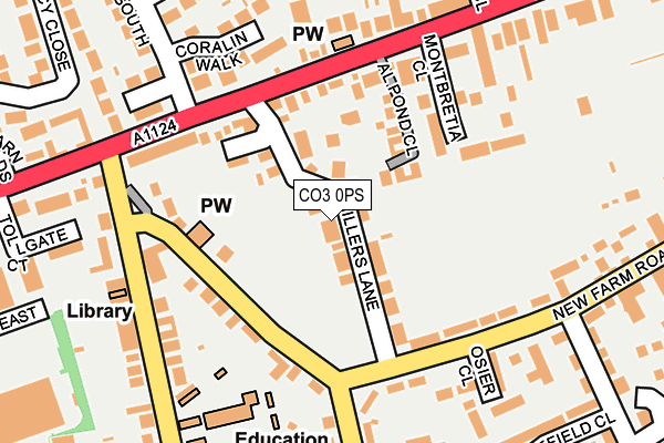 CO3 0PS map - OS OpenMap – Local (Ordnance Survey)