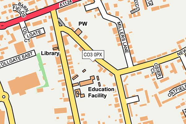 CO3 0PX map - OS OpenMap – Local (Ordnance Survey)