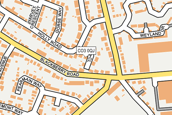CO3 0QJ map - OS OpenMap – Local (Ordnance Survey)