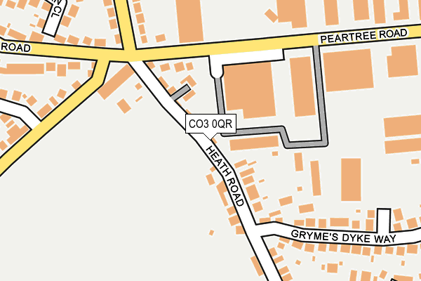 CO3 0QR map - OS OpenMap – Local (Ordnance Survey)