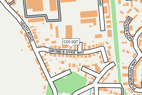 CO3 0QT map - OS OpenMap – Local (Ordnance Survey)