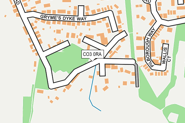 CO3 0RA map - OS OpenMap – Local (Ordnance Survey)