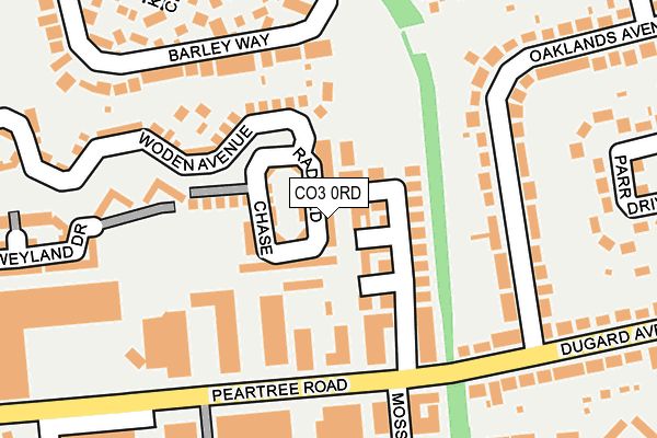 CO3 0RD map - OS OpenMap – Local (Ordnance Survey)