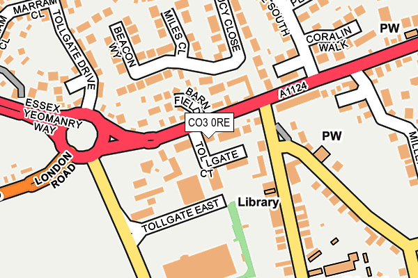 CO3 0RE map - OS OpenMap – Local (Ordnance Survey)