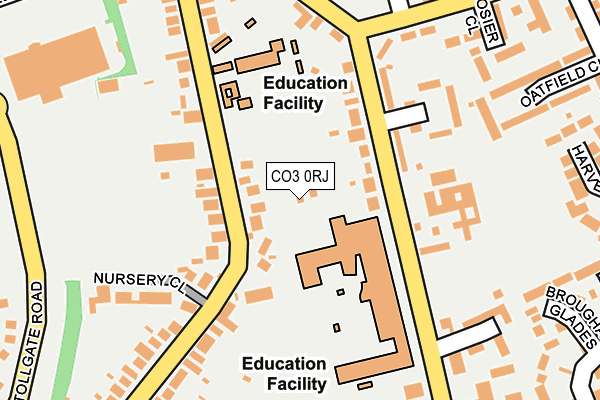 CO3 0RJ map - OS OpenMap – Local (Ordnance Survey)