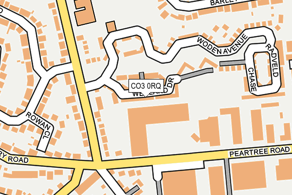 CO3 0RQ map - OS OpenMap – Local (Ordnance Survey)