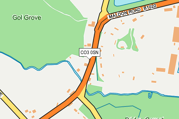 CO3 0SN map - OS OpenMap – Local (Ordnance Survey)