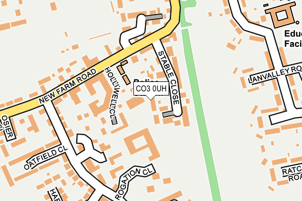 CO3 0UH map - OS OpenMap – Local (Ordnance Survey)