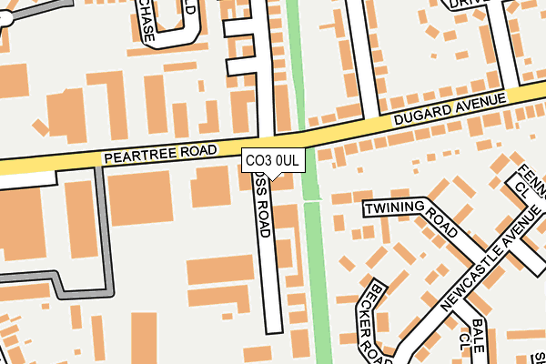 CO3 0UL map - OS OpenMap – Local (Ordnance Survey)
