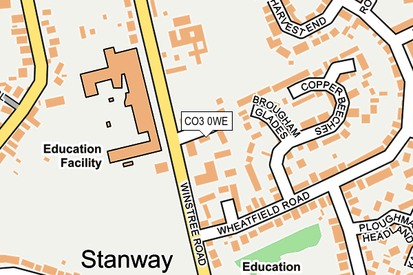 CO3 0WE map - OS OpenMap – Local (Ordnance Survey)