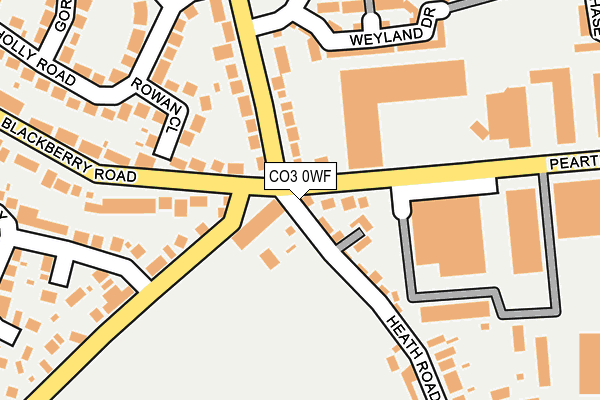 CO3 0WF map - OS OpenMap – Local (Ordnance Survey)