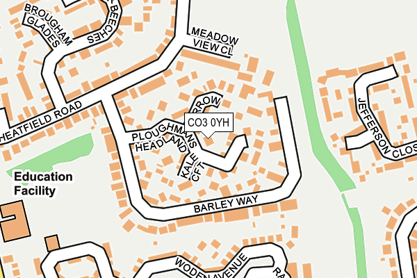 CO3 0YH map - OS OpenMap – Local (Ordnance Survey)