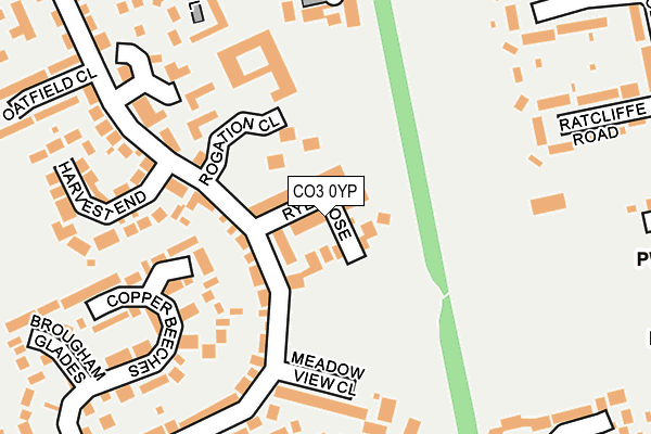 CO3 0YP map - OS OpenMap – Local (Ordnance Survey)