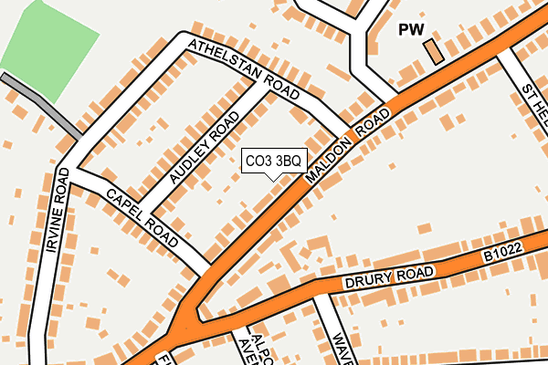 CO3 3BQ map - OS OpenMap – Local (Ordnance Survey)