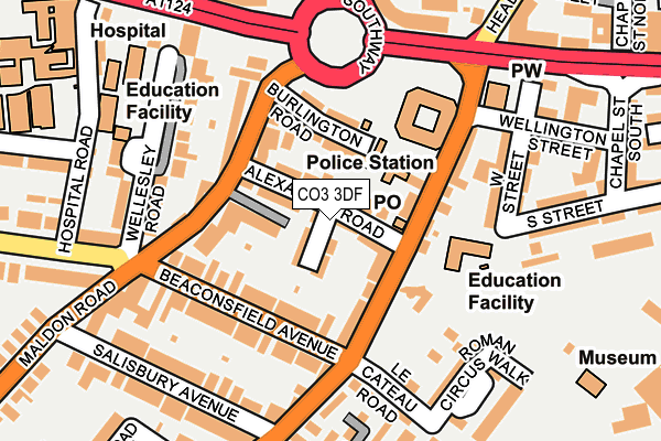 CO3 3DF map - OS OpenMap – Local (Ordnance Survey)