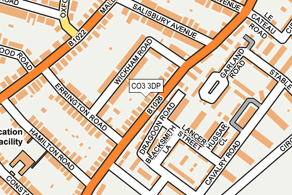 CO3 3DP map - OS OpenMap – Local (Ordnance Survey)