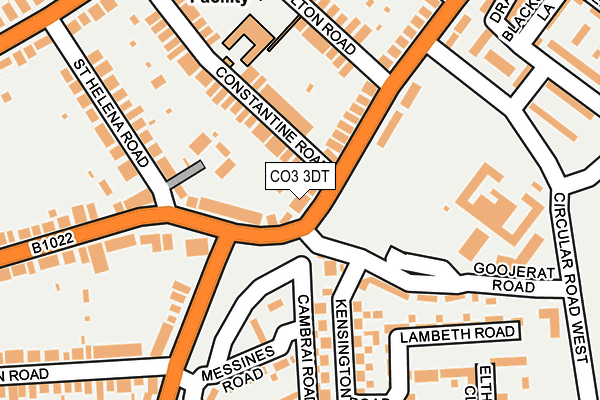 CO3 3DT map - OS OpenMap – Local (Ordnance Survey)