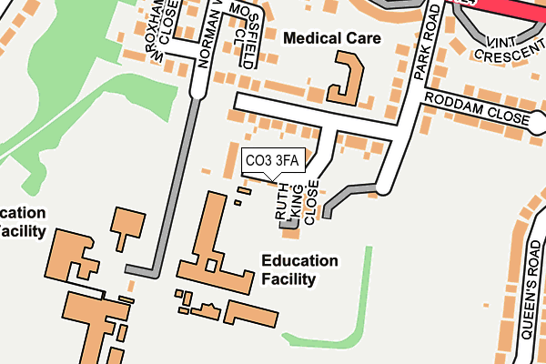 CO3 3FA map - OS OpenMap – Local (Ordnance Survey)