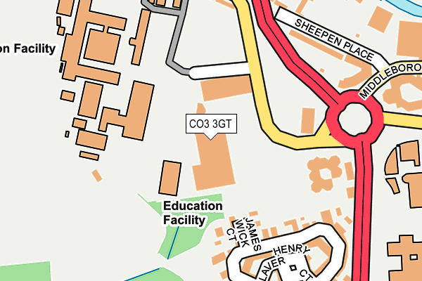 CO3 3GT map - OS OpenMap – Local (Ordnance Survey)
