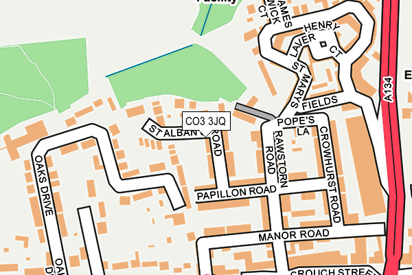 CO3 3JQ map - OS OpenMap – Local (Ordnance Survey)