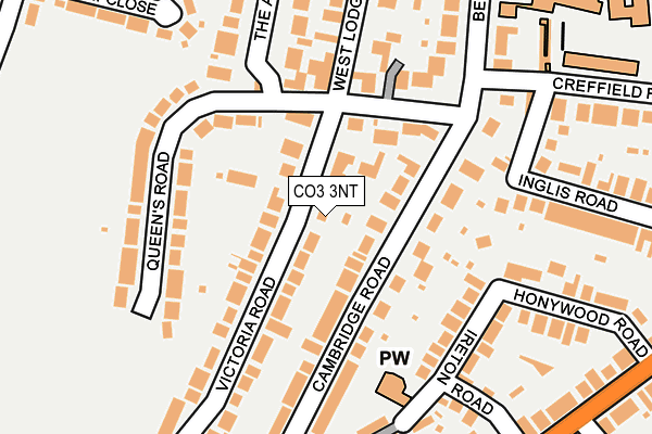 CO3 3NT map - OS OpenMap – Local (Ordnance Survey)
