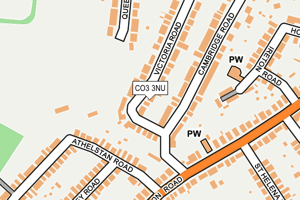 CO3 3NU map - OS OpenMap – Local (Ordnance Survey)