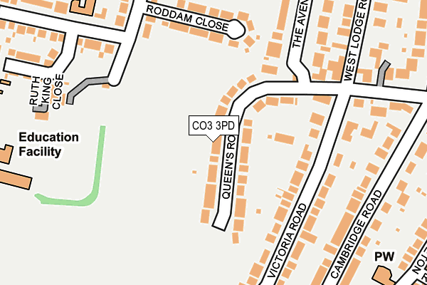 CO3 3PD map - OS OpenMap – Local (Ordnance Survey)
