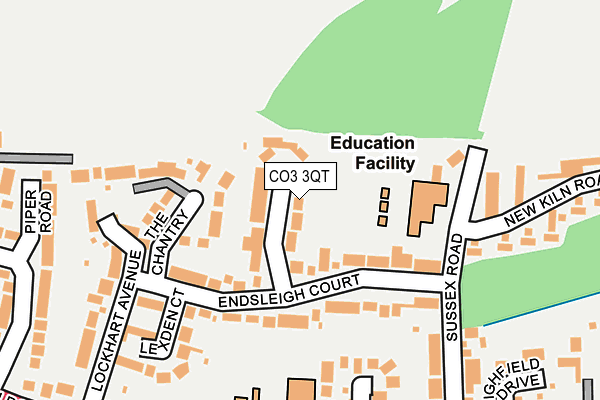 CO3 3QT map - OS OpenMap – Local (Ordnance Survey)