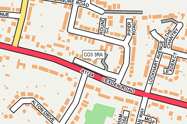 CO3 3RA map - OS OpenMap – Local (Ordnance Survey)
