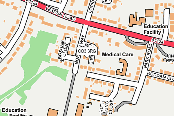 CO3 3RG map - OS OpenMap – Local (Ordnance Survey)