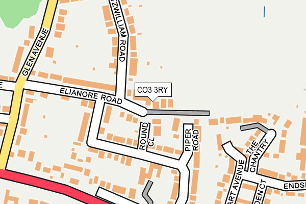 CO3 3RY map - OS OpenMap – Local (Ordnance Survey)