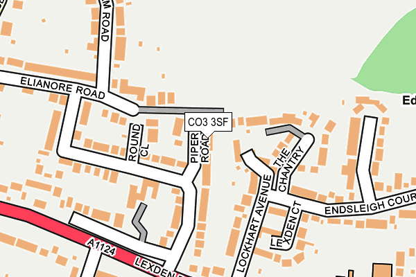 CO3 3SF map - OS OpenMap – Local (Ordnance Survey)