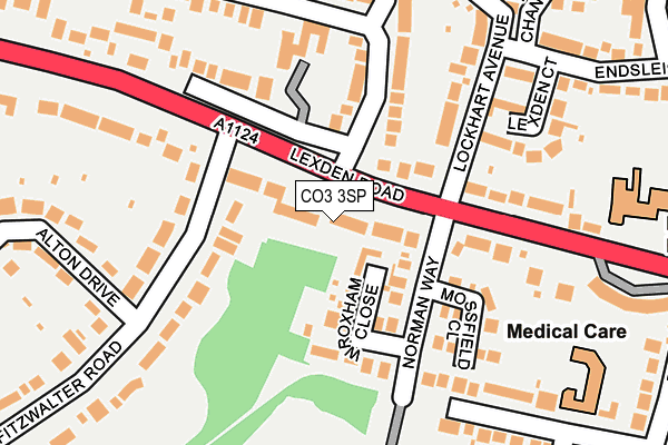 CO3 3SP map - OS OpenMap – Local (Ordnance Survey)