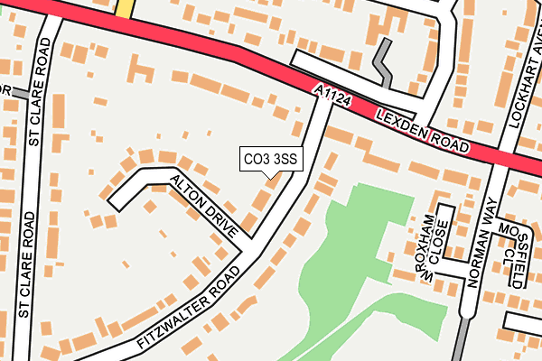 CO3 3SS map - OS OpenMap – Local (Ordnance Survey)