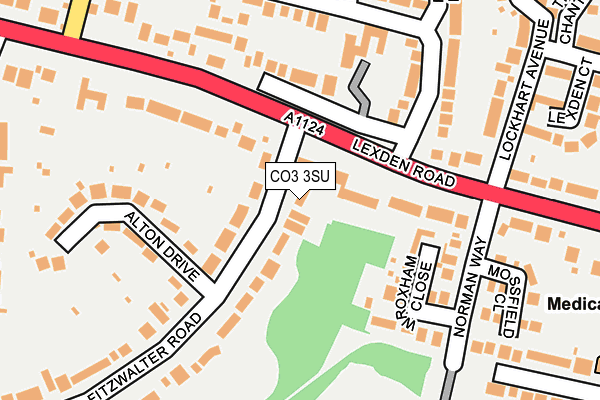 CO3 3SU map - OS OpenMap – Local (Ordnance Survey)