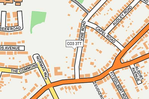 CO3 3TT map - OS OpenMap – Local (Ordnance Survey)