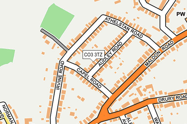 CO3 3TZ map - OS OpenMap – Local (Ordnance Survey)