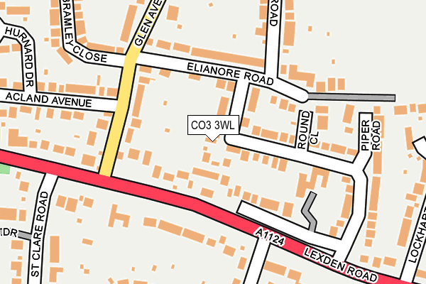 CO3 3WL map - OS OpenMap – Local (Ordnance Survey)