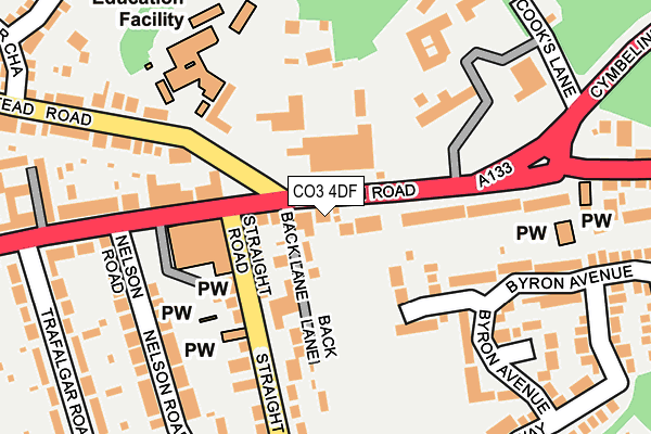 CO3 4DF map - OS OpenMap – Local (Ordnance Survey)