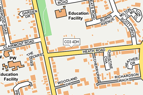 CO3 4DH map - OS OpenMap – Local (Ordnance Survey)