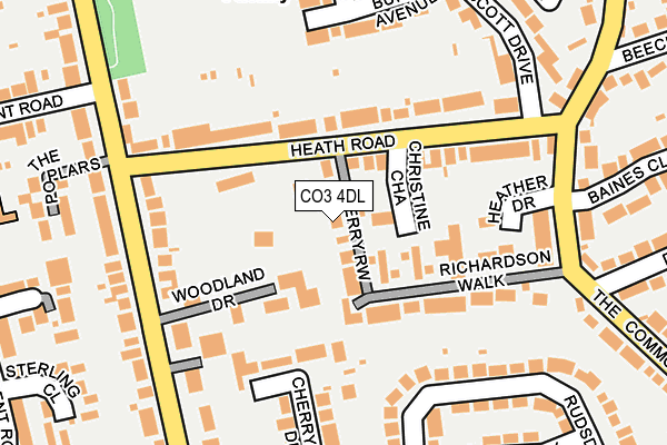 CO3 4DL map - OS OpenMap – Local (Ordnance Survey)