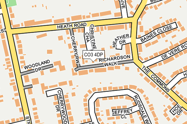 CO3 4DP map - OS OpenMap – Local (Ordnance Survey)