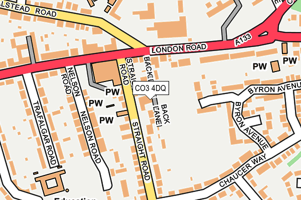 CO3 4DQ map - OS OpenMap – Local (Ordnance Survey)