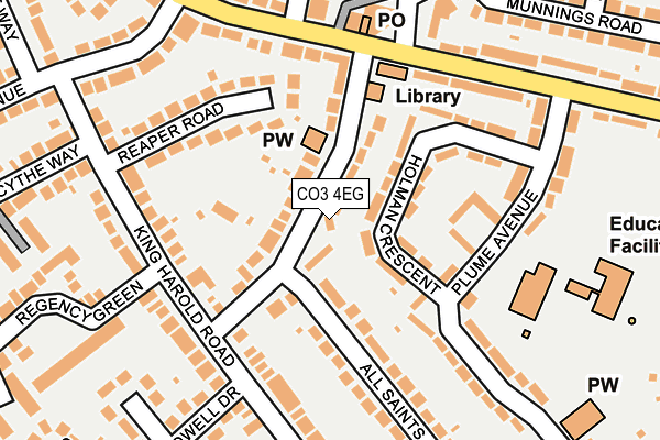 CO3 4EG map - OS OpenMap – Local (Ordnance Survey)