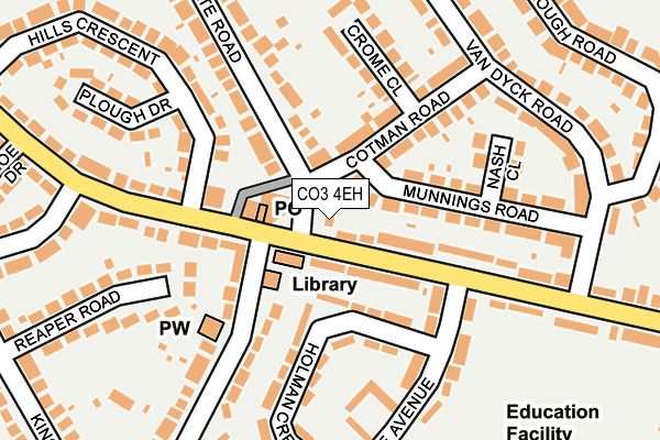 CO3 4EH map - OS OpenMap – Local (Ordnance Survey)
