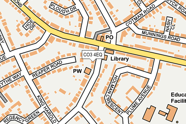CO3 4EQ map - OS OpenMap – Local (Ordnance Survey)