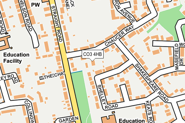 CO3 4HB map - OS OpenMap – Local (Ordnance Survey)