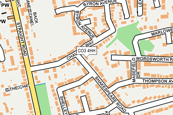 CO3 4HH map - OS OpenMap – Local (Ordnance Survey)
