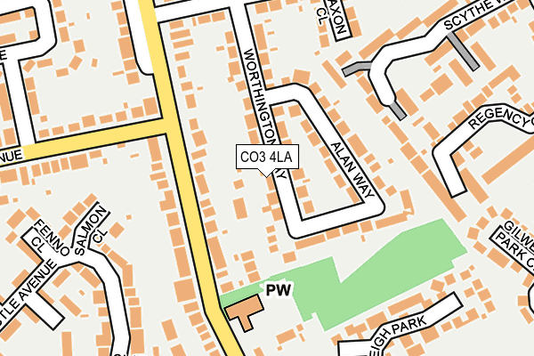 CO3 4LA map - OS OpenMap – Local (Ordnance Survey)